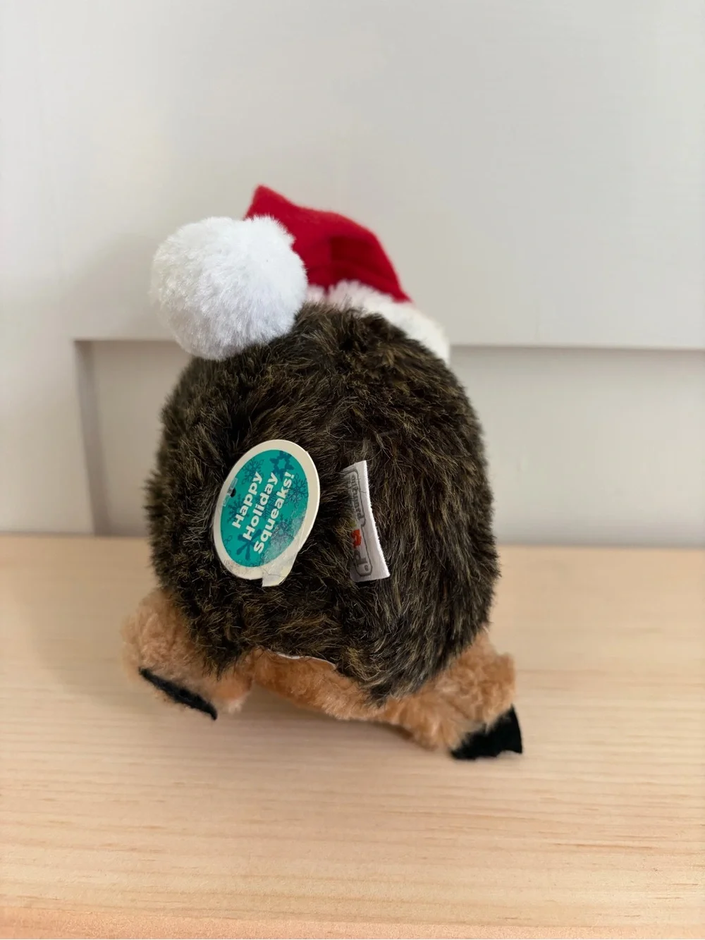 Dog Toy Santa Christmas Hedgehog NWT (OS)